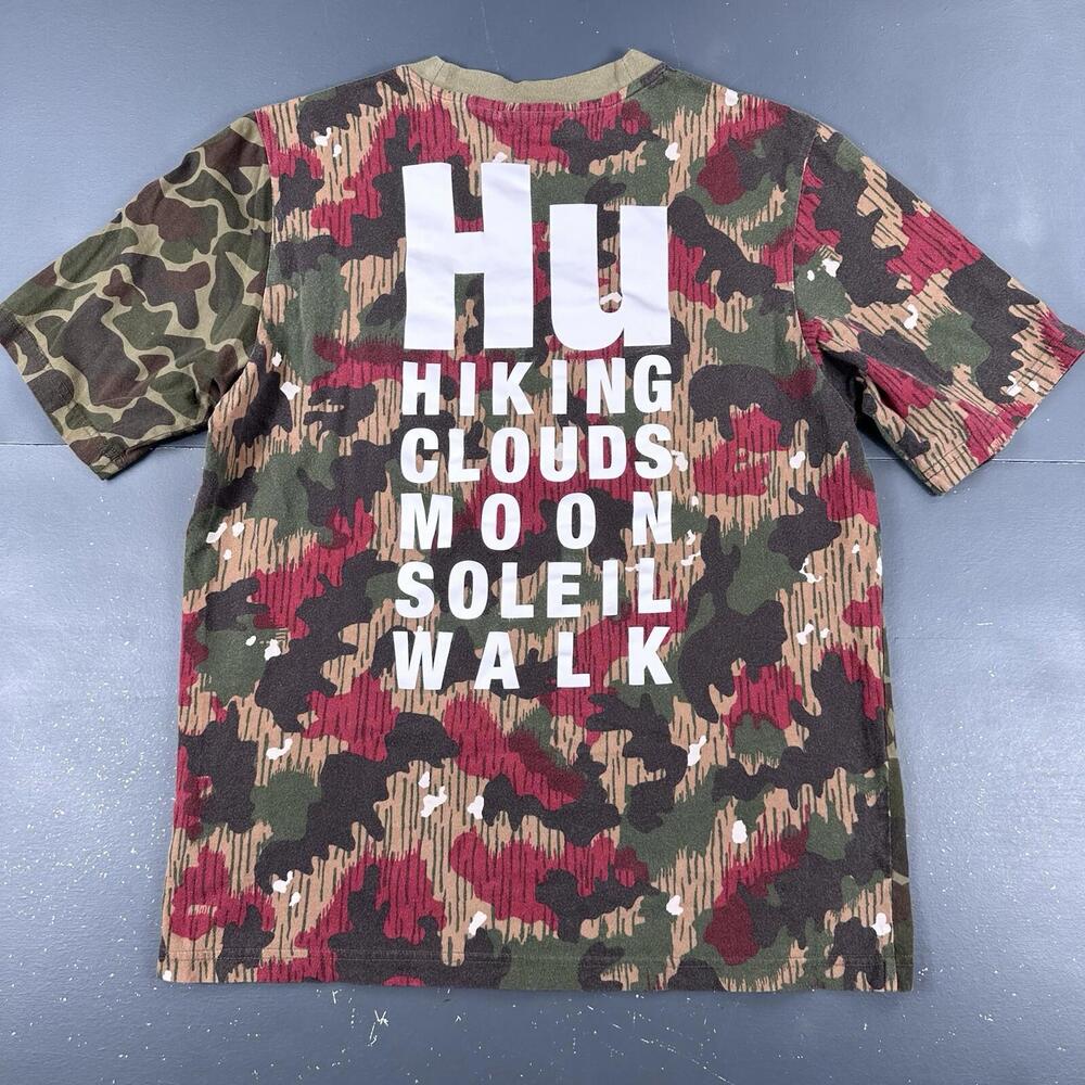 Adidas Pharrell Williams Shirt Mens Small Green Brushstroke Woodland Camo